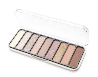 Photo of One beautiful eyeshadow palette isolated on white