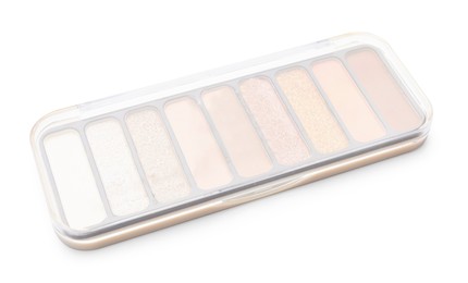 Photo of One beautiful eyeshadow palette isolated on white