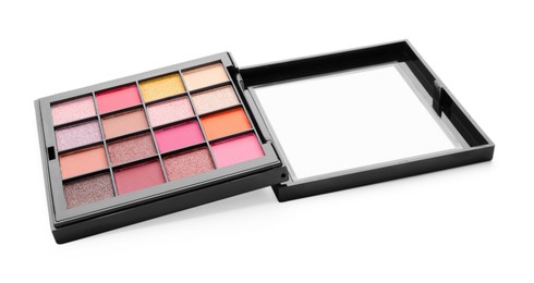 Photo of One beautiful eyeshadow palette isolated on white