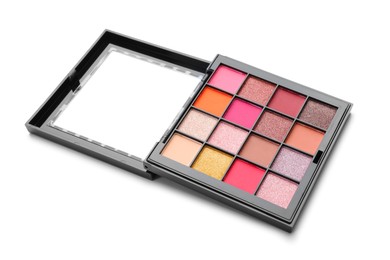 Photo of One beautiful eyeshadow palette isolated on white