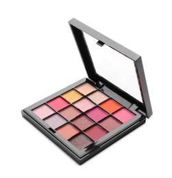 Photo of One beautiful eyeshadow palette isolated on white