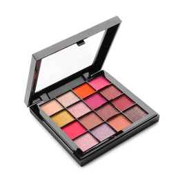 Photo of One beautiful eyeshadow palette isolated on white