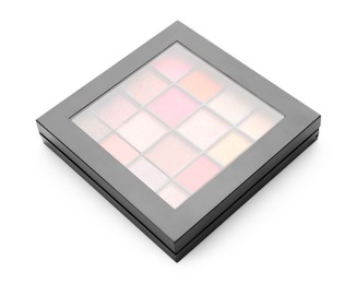 Photo of One beautiful eyeshadow palette isolated on white