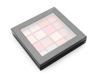 Photo of One beautiful eyeshadow palette isolated on white