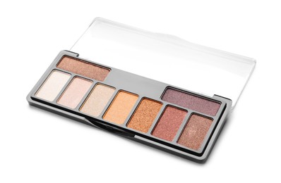 Photo of One beautiful eyeshadow palette isolated on white