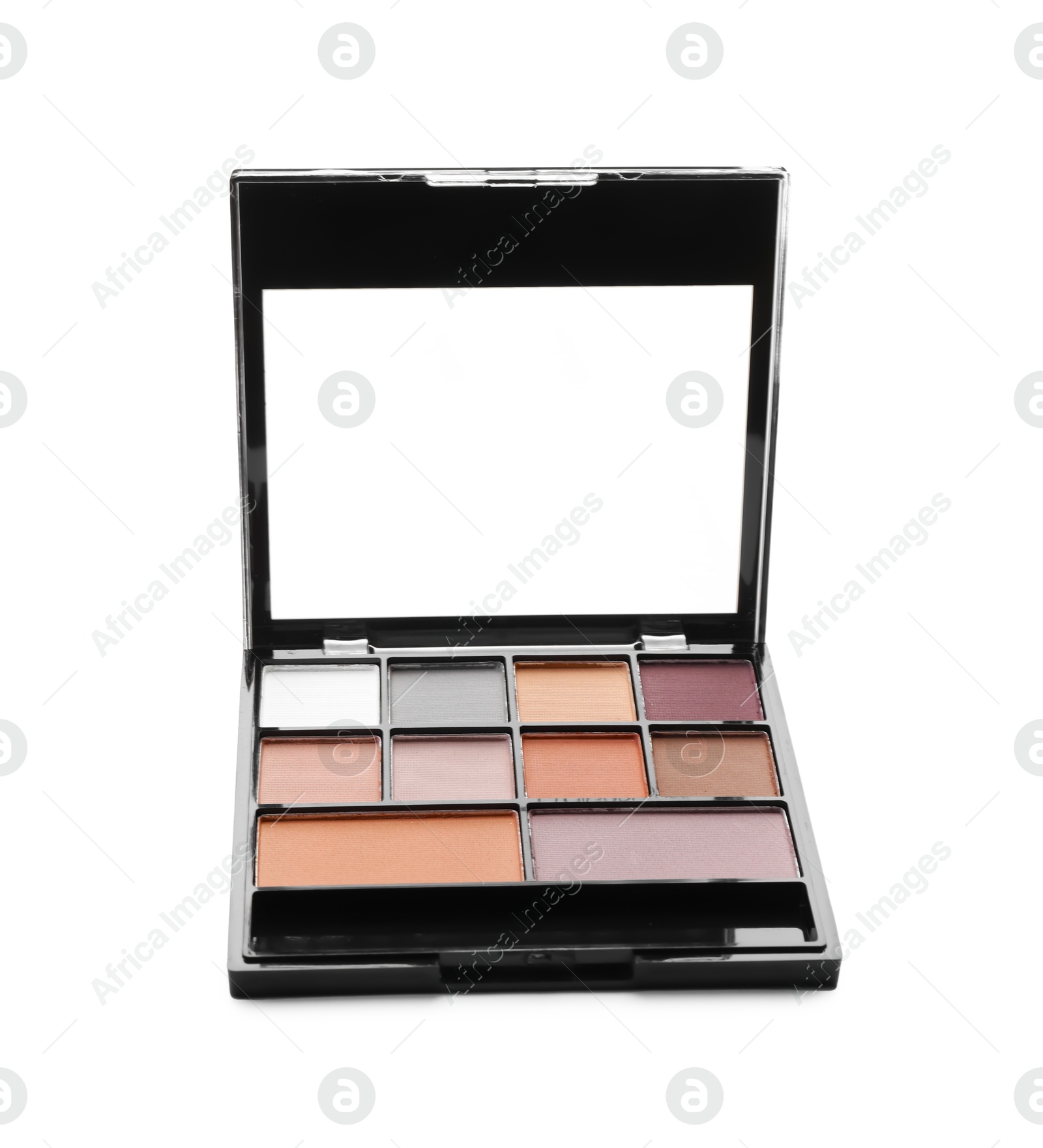 Photo of One beautiful eyeshadow palette isolated on white