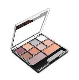Photo of One beautiful eyeshadow palette isolated on white
