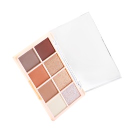Photo of One beautiful eyeshadow palette isolated on white