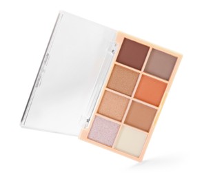 Photo of One beautiful eyeshadow palette isolated on white