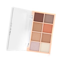 Photo of One beautiful eyeshadow palette isolated on white