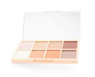 Photo of One beautiful eyeshadow palette isolated on white