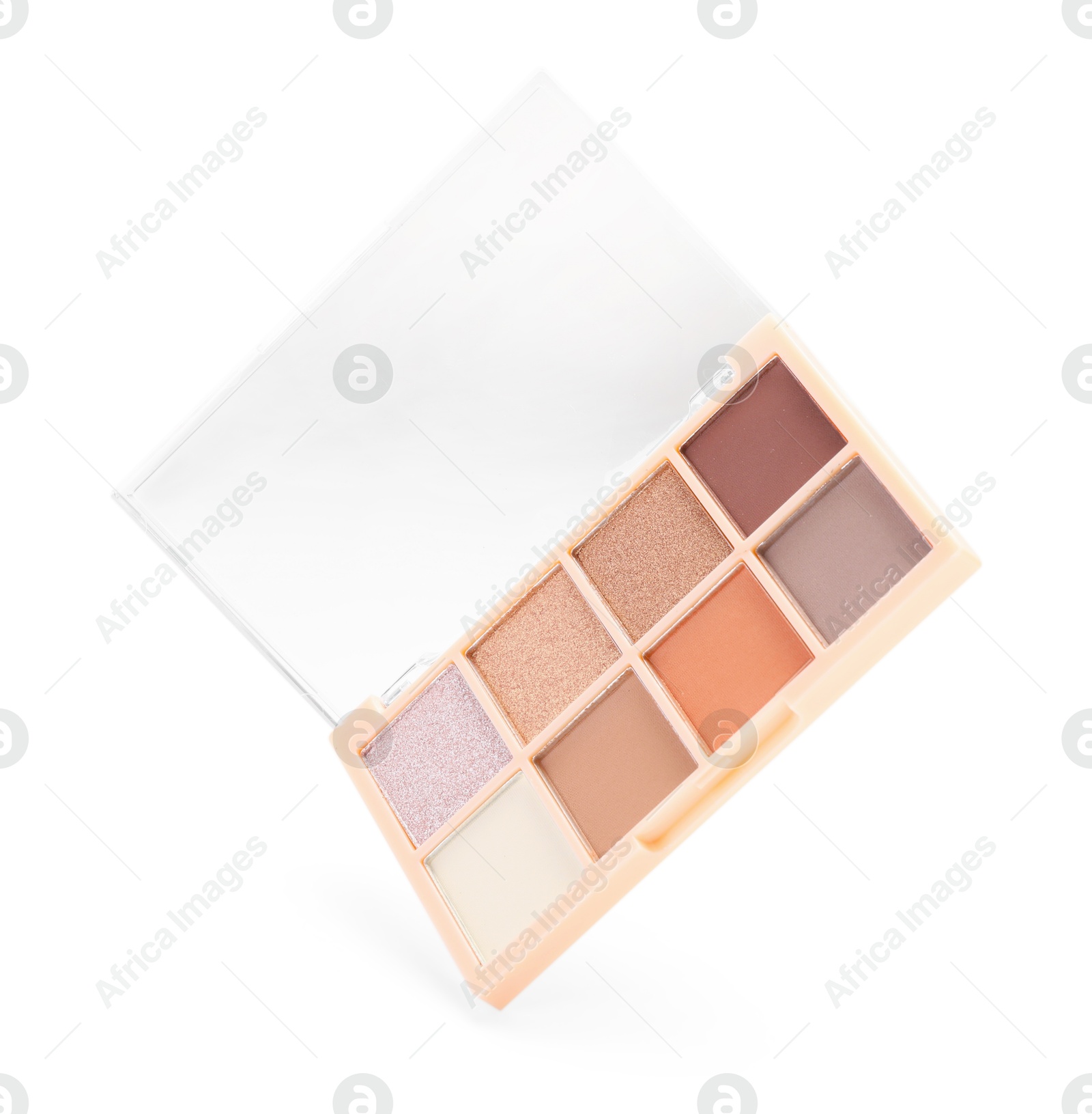 Photo of One beautiful eyeshadow palette isolated on white