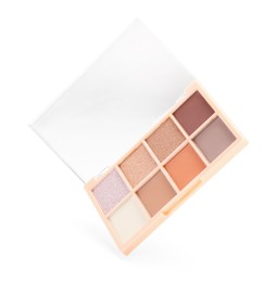 Photo of One beautiful eyeshadow palette isolated on white