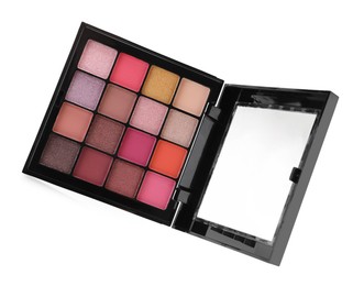 Photo of One beautiful eyeshadow palette isolated on white
