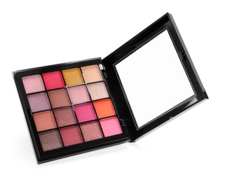Photo of One beautiful eyeshadow palette isolated on white