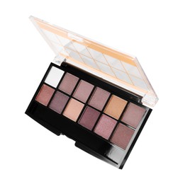 Photo of One beautiful eyeshadow palette isolated on white
