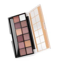 Photo of One beautiful eyeshadow palette isolated on white