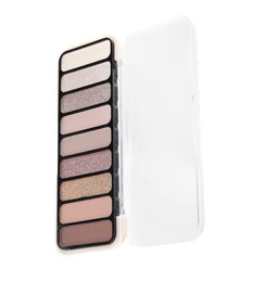 Photo of One beautiful eyeshadow palette isolated on white