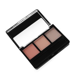 Photo of One beautiful eyebrow palette isolated on white
