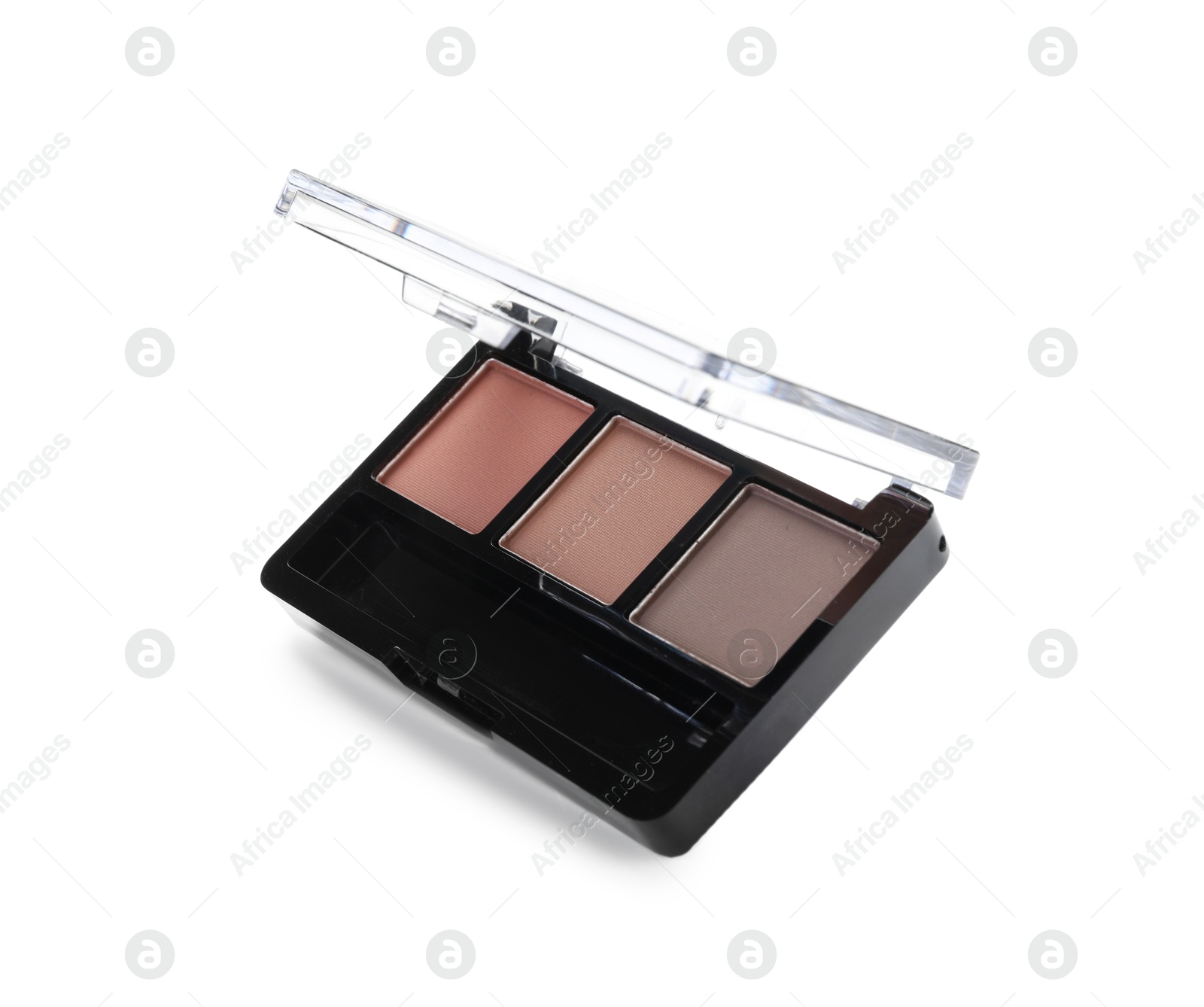 One beautiful eyebrow palette isolated on white Photo of One beautiful eyebrow palette isolated on white