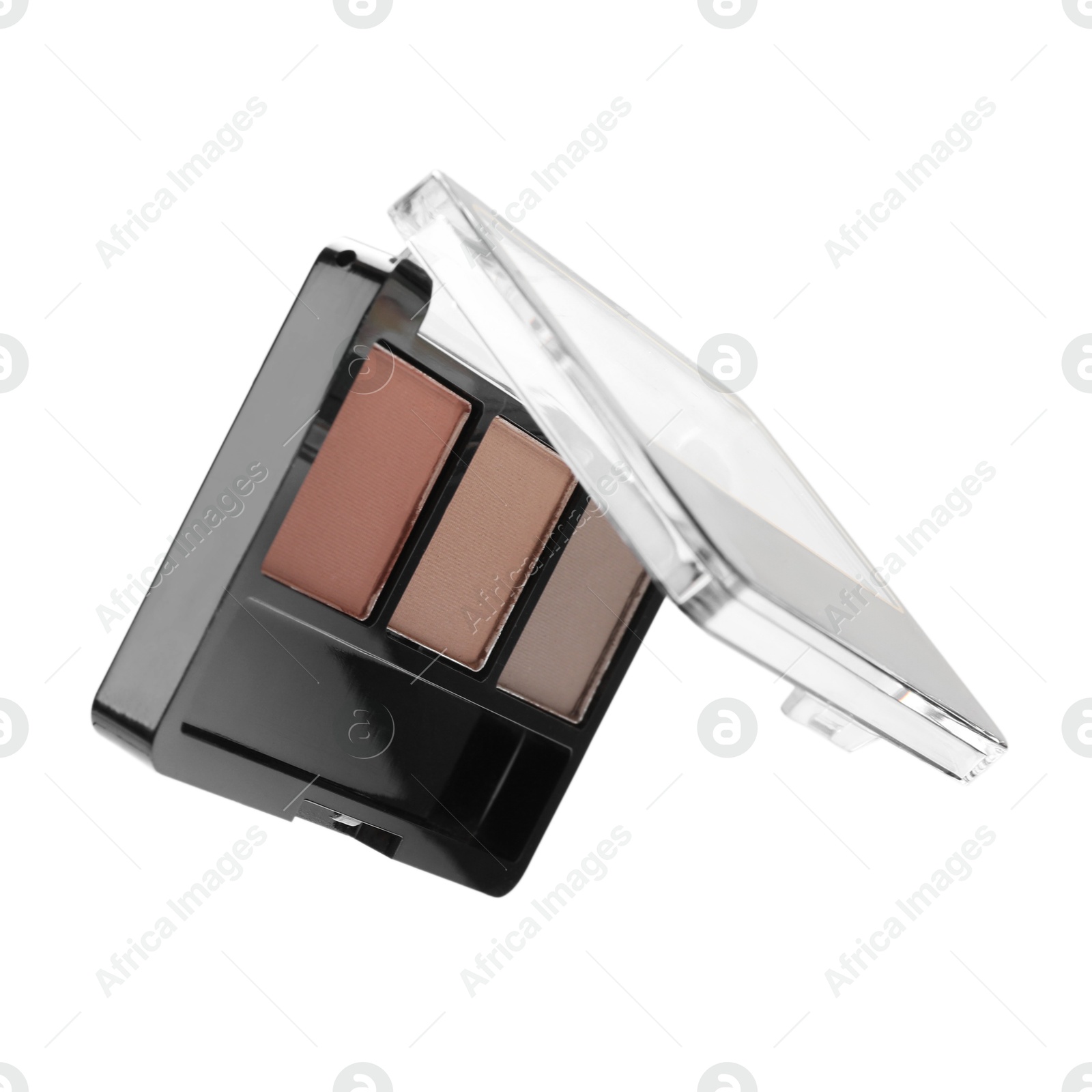 One beautiful eyebrow palette isolated on white Photo of One beautiful eyebrow palette isolated on white
