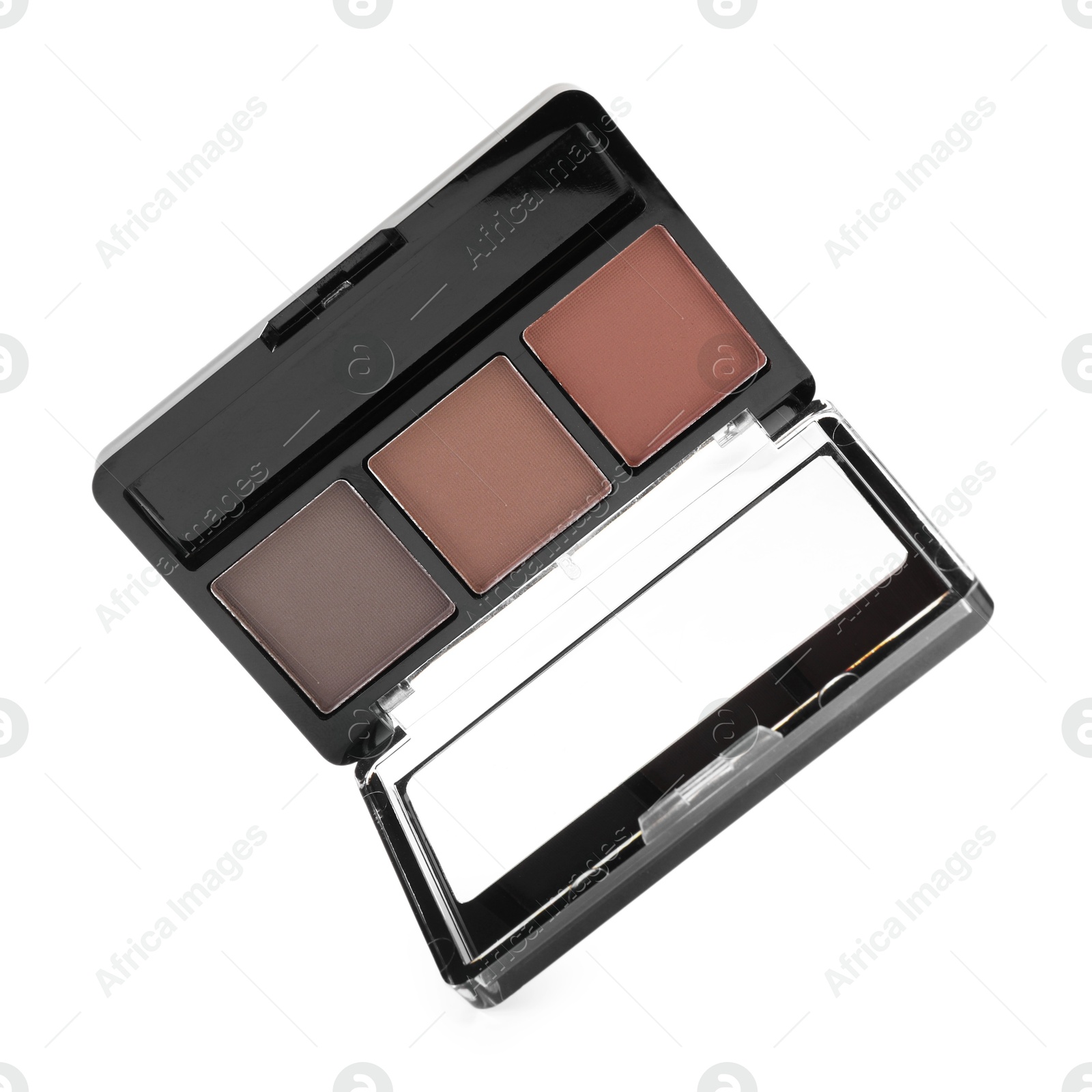 One beautiful eyebrow palette isolated on white Photo of One beautiful eyebrow palette isolated on white