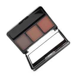 Photo of One beautiful eyebrow palette isolated on white
