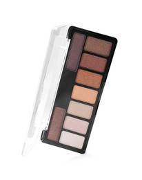 Photo of One beautiful eyeshadow palette isolated on white