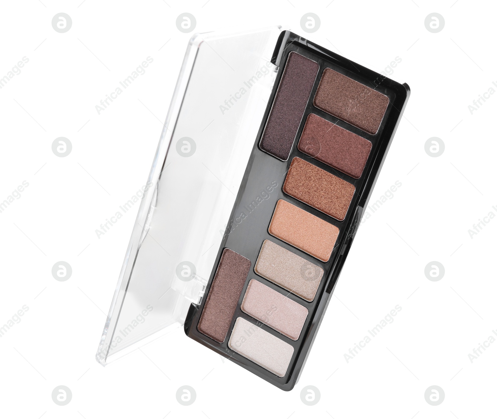 Photo of One beautiful eyeshadow palette isolated on white