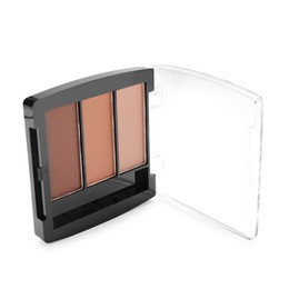 Photo of One beautiful eyebrow palette isolated on white