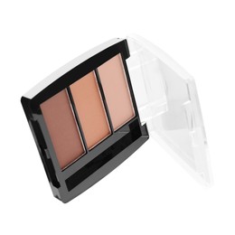 Photo of One beautiful eyebrow palette isolated on white