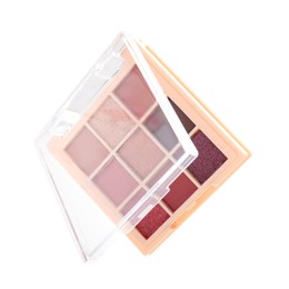 Photo of One beautiful eyeshadow palette isolated on white