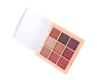Photo of One beautiful eyeshadow palette isolated on white