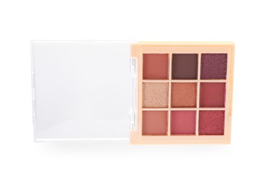 Photo of One beautiful eyeshadow palette isolated on white