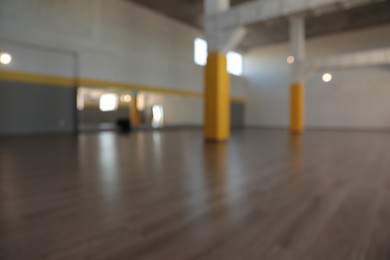 Photo of Blurred view of beautiful empty large studio