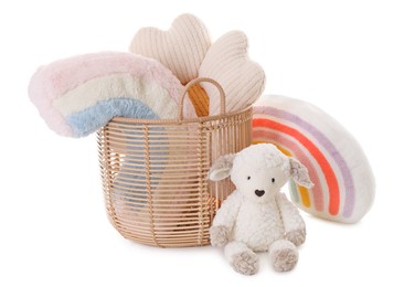 Photo of Many different children's toys isolated on white
