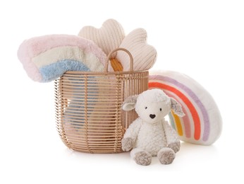 Photo of Many different children's toys isolated on white