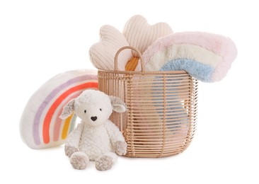 Photo of Many different children's toys isolated on white