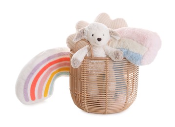 Photo of Many different children's toys isolated on white