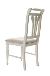 Photo of Stylish chair isolated on white. Used stuff