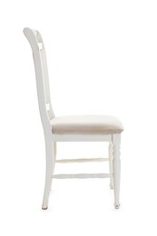 Photo of Stylish chair isolated on white. Used stuff
