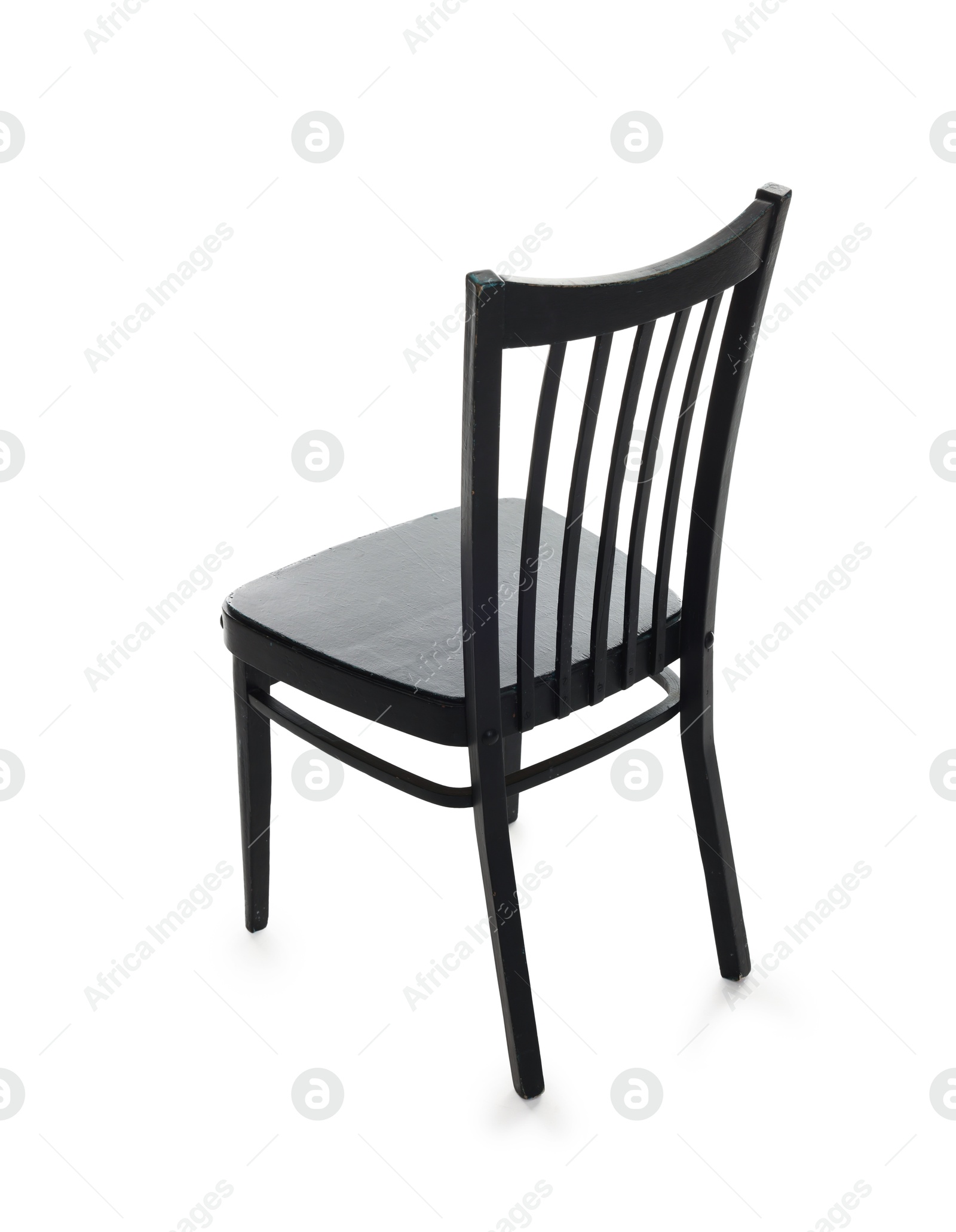 Photo of One stylish chair isolated on white. Used stuff