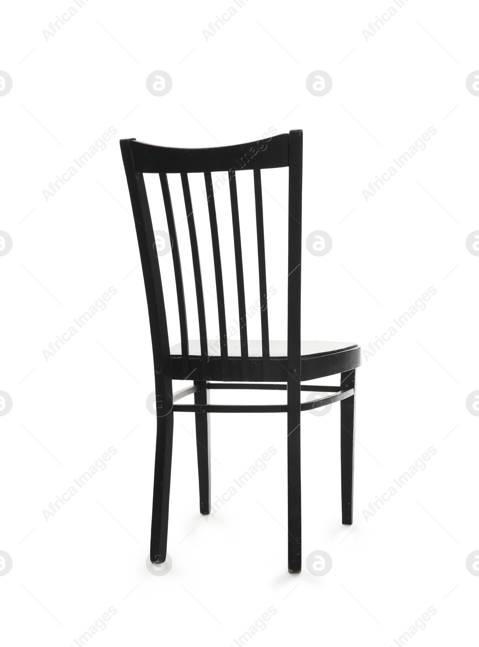 Photo of One stylish chair isolated on white. Used stuff