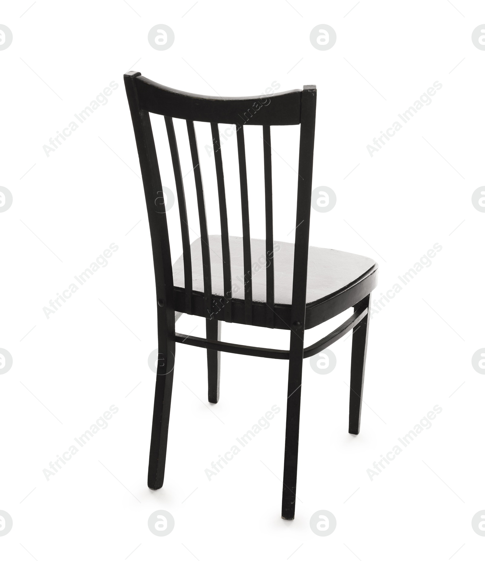Photo of One stylish chair isolated on white. Used stuff