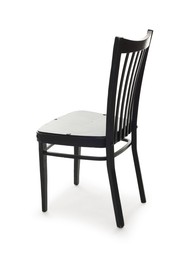 Photo of One stylish chair isolated on white. Used stuff