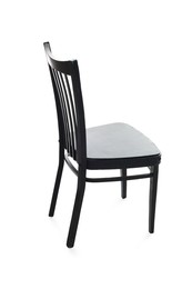 Photo of One stylish chair isolated on white. Used stuff