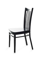 Photo of One stylish chair isolated on white. Used stuff