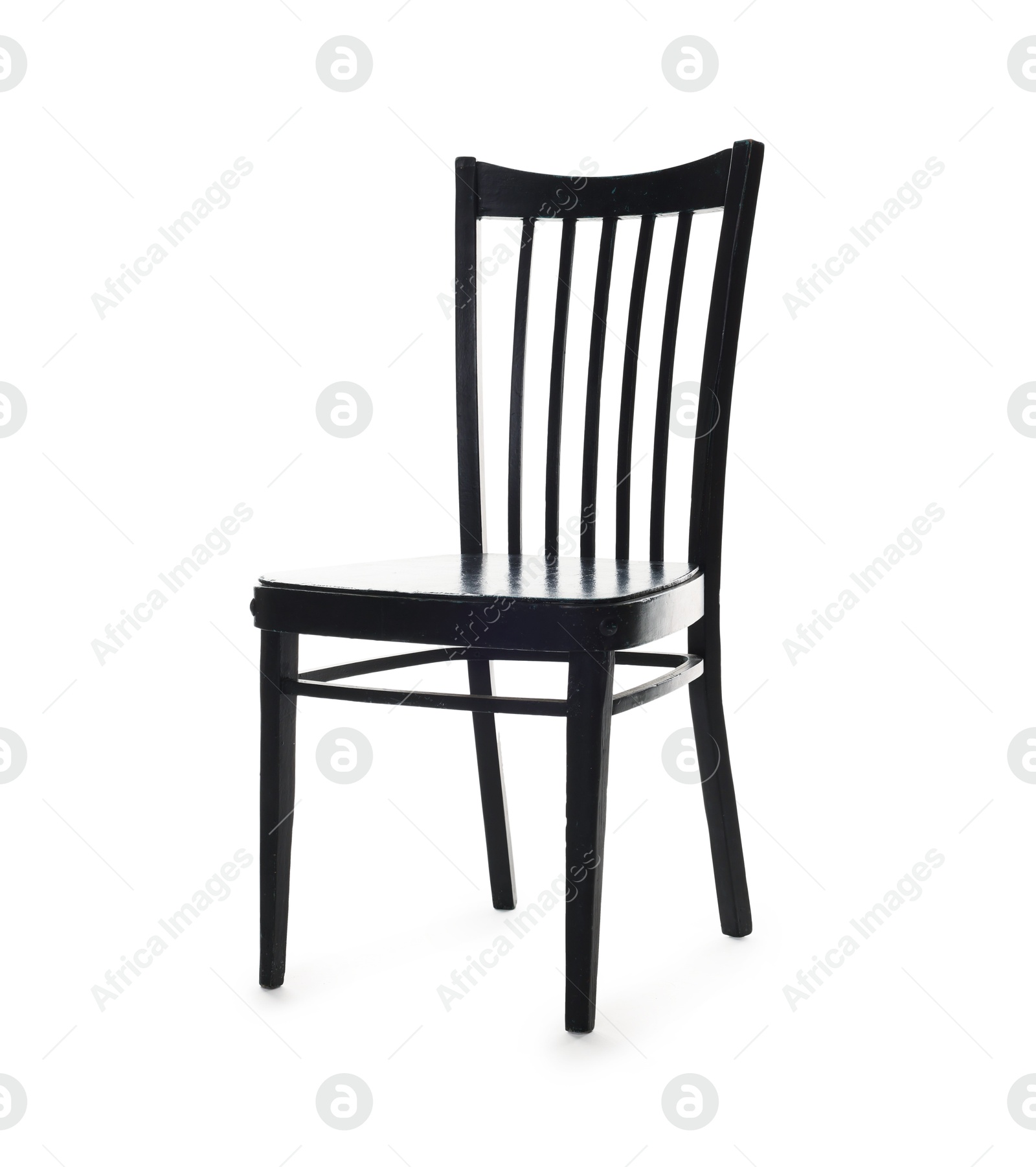 Photo of One stylish chair isolated on white. Used stuff