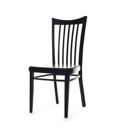 Photo of One stylish chair isolated on white. Used stuff