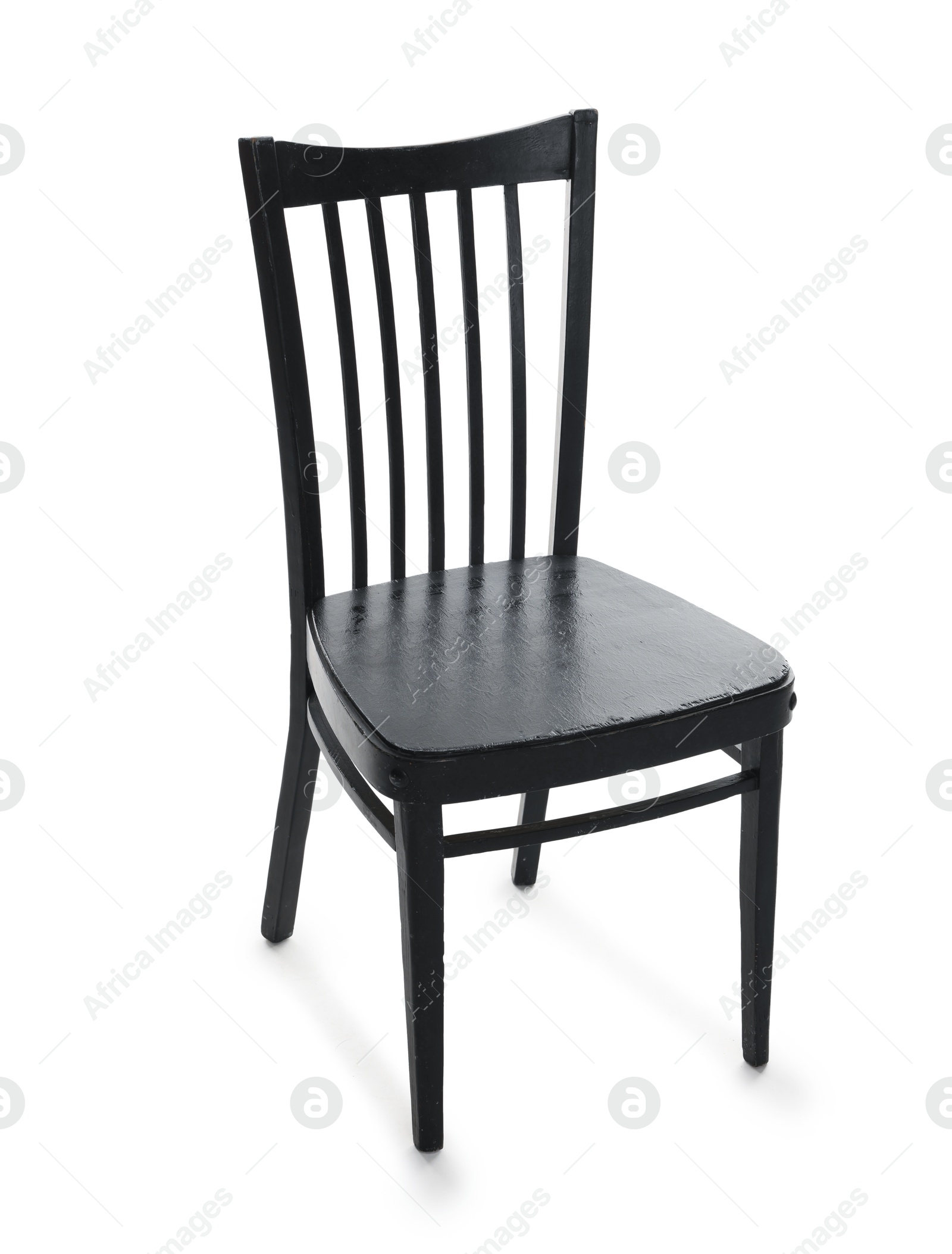 Photo of One stylish chair isolated on white. Used stuff
